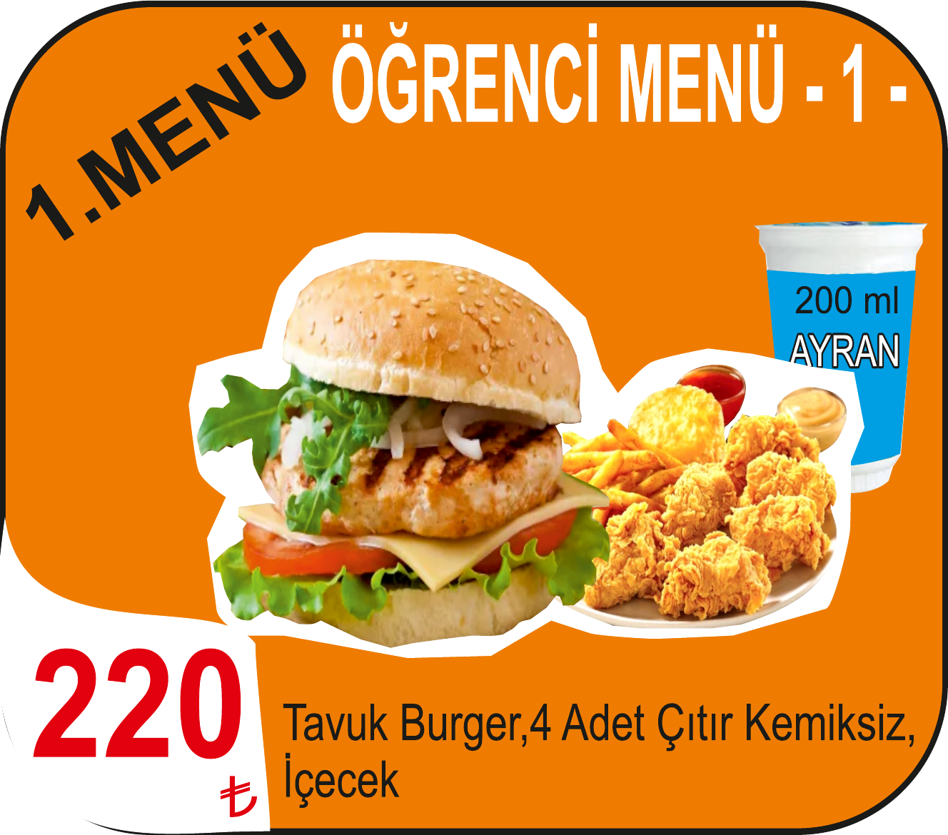 ÖĞRENCİ MENÜ 1